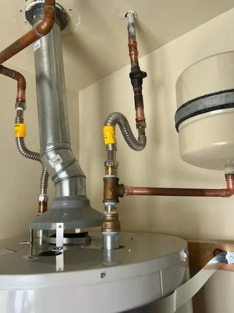 Water heater installation and plumbing repair in Ampere